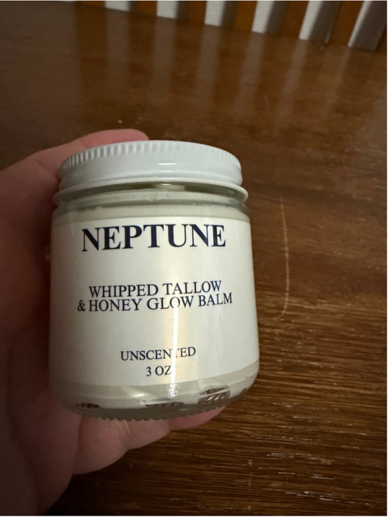 NEPTUNE Other - Neptune Whipped Tallow & Honey Glow Balm Unscented 3 Oz New Sealed Skin Care